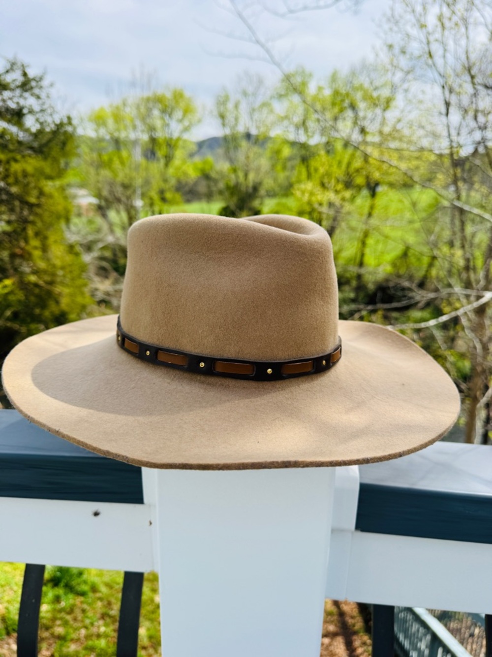 Stetson Stallion XXX Wool Western Cowboy Hat Tan 7 1/4 - Picture 3 of 9